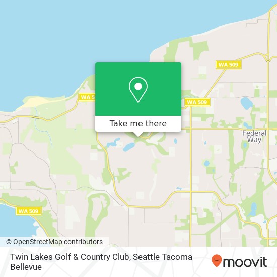 Twin Lakes Golf & Country Club map