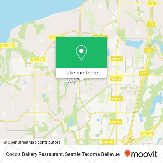 Mapa de Coco's Bakery Restaurant