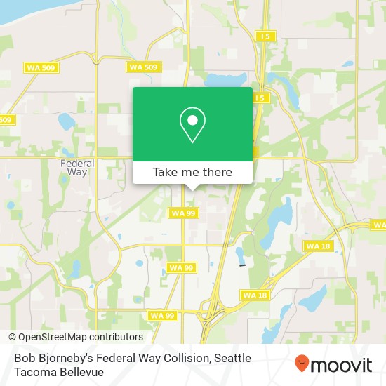 Mapa de Bob Bjorneby's Federal Way Collision