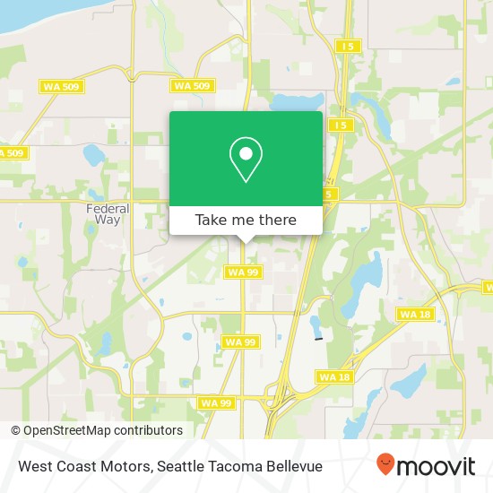 West Coast Motors map