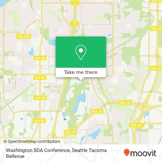 Washington SDA Conference map