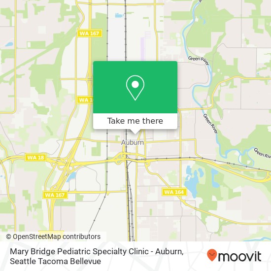 Mary Bridge Pediatric Specialty Clinic - Auburn map