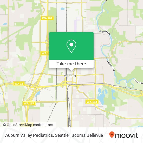 Auburn Valley Pediatrics map