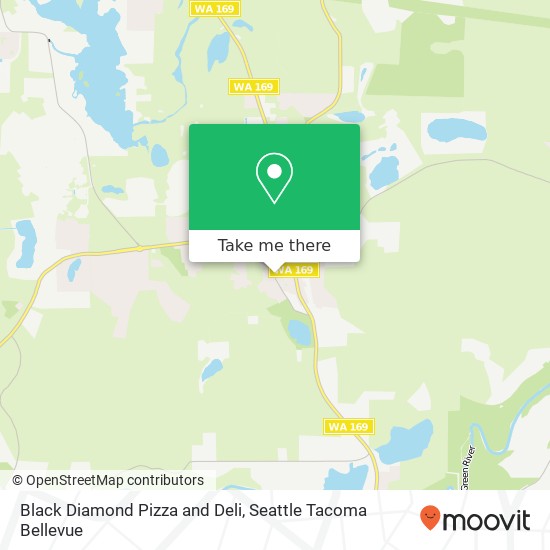Black Diamond Pizza and Deli map