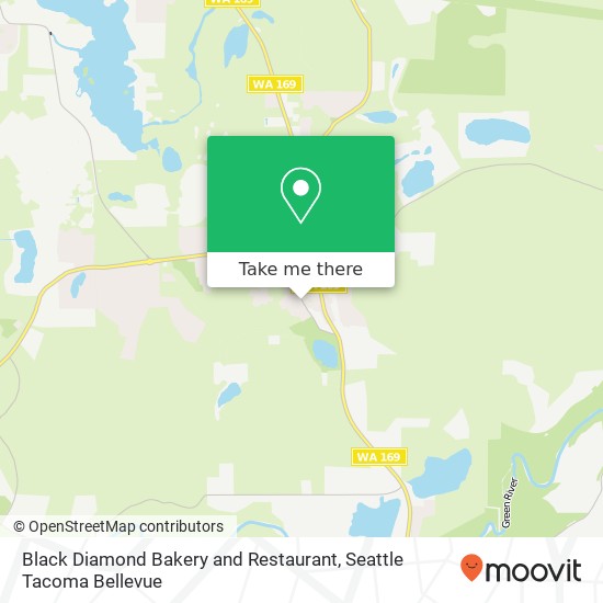 Mapa de Black Diamond Bakery and Restaurant