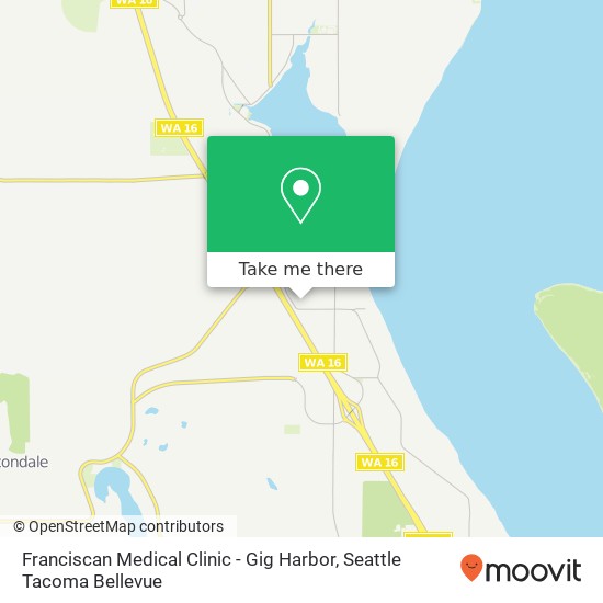 Franciscan Medical Clinic - Gig Harbor map