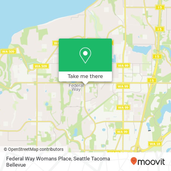 Federal Way Womans Place map