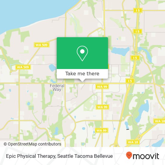 Mapa de Epic Physical Therapy