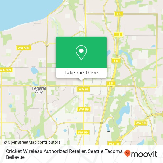 Mapa de Cricket Wireless Authorized Retailer