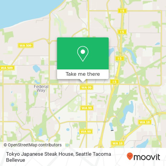 Mapa de Tokyo Japanese Steak House