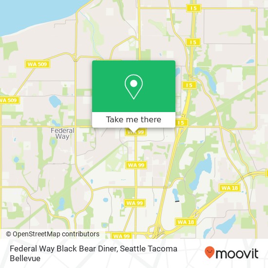 Mapa de Federal Way Black Bear Diner