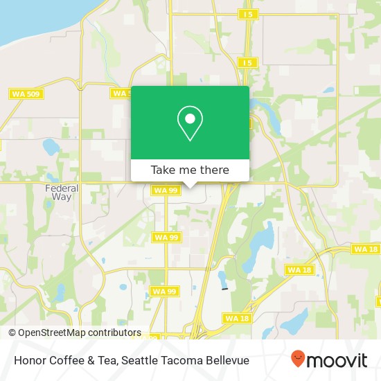 Honor Coffee & Tea map