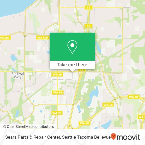 Sears Parts & Repair Center map