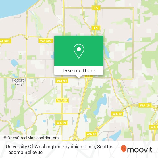 University Of Washington Physician Clinic map