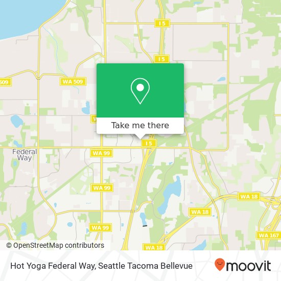 Mapa de Hot Yoga Federal Way