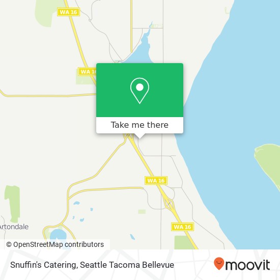 Snuffin's Catering map