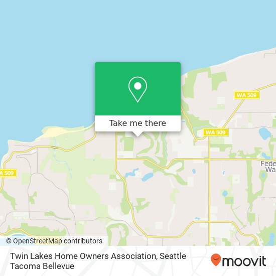 Mapa de Twin Lakes Home Owners Association