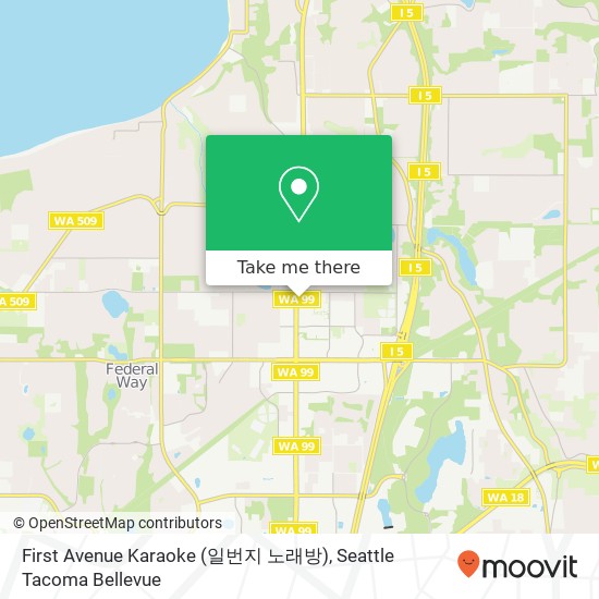 Mapa de First Avenue Karaoke (일번지 노래방)