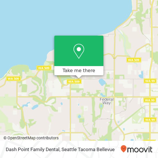 Mapa de Dash Point Family Dental