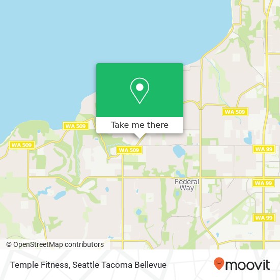 Mapa de Temple Fitness