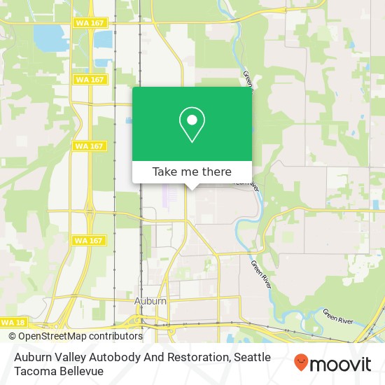 Auburn Valley Autobody And Restoration map