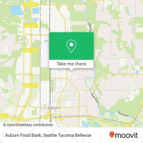 Mapa de Auburn Food Bank