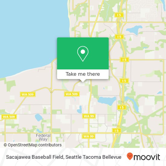 Sacajawea Baseball Field map