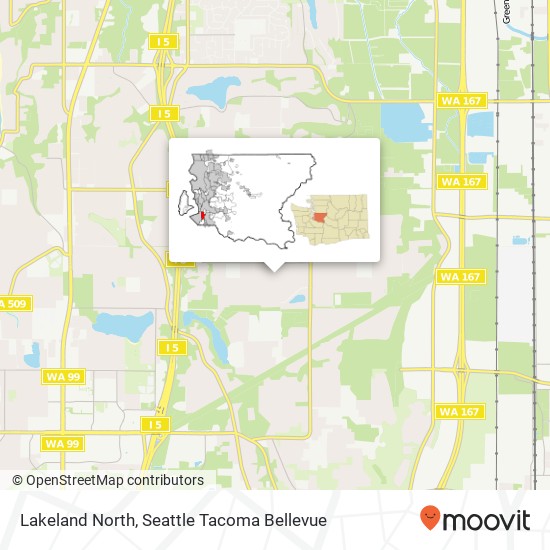 Lakeland North map