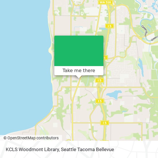 KCLS Woodmont Library map