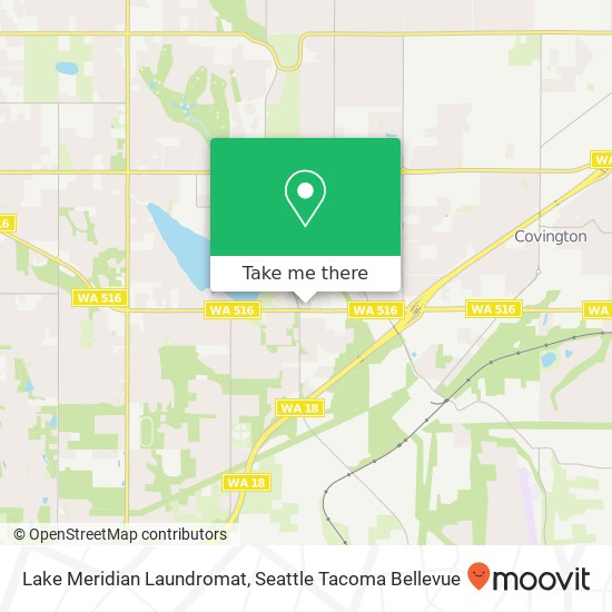 Lake Meridian Laundromat map