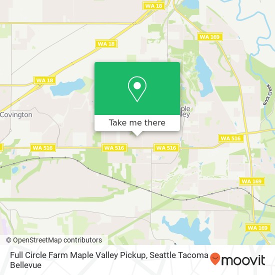 Full Circle Farm Maple Valley Pickup map