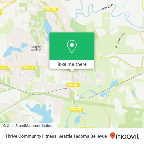 Thrive Community Fitness map