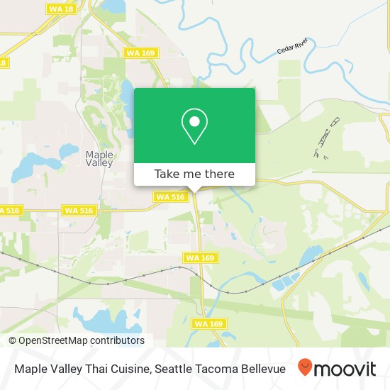 Mapa de Maple Valley Thai Cuisine