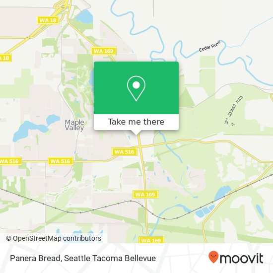 Panera Bread map