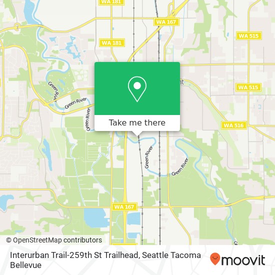 Mapa de Interurban Trail-259th St Trailhead