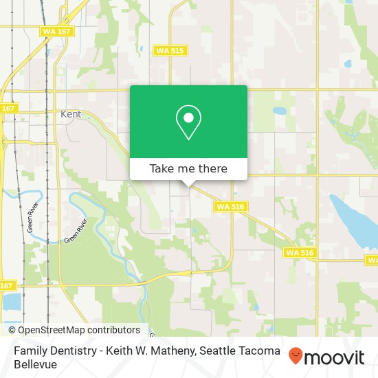 Family Dentistry - Keith W. Matheny map