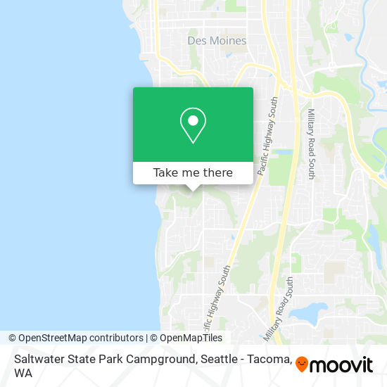 Saltwater State Park Campground map