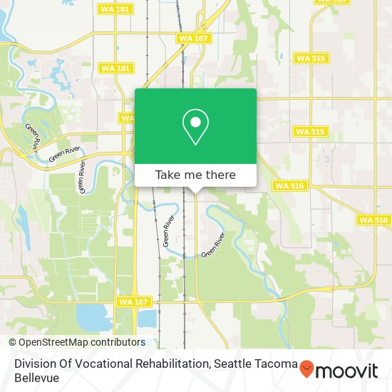 Mapa de Division Of Vocational Rehabilitation