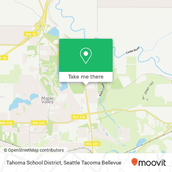 Mapa de Tahoma School District