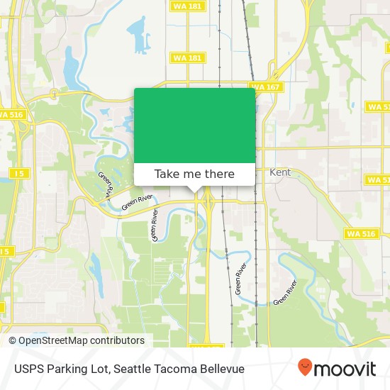 Mapa de USPS Parking Lot