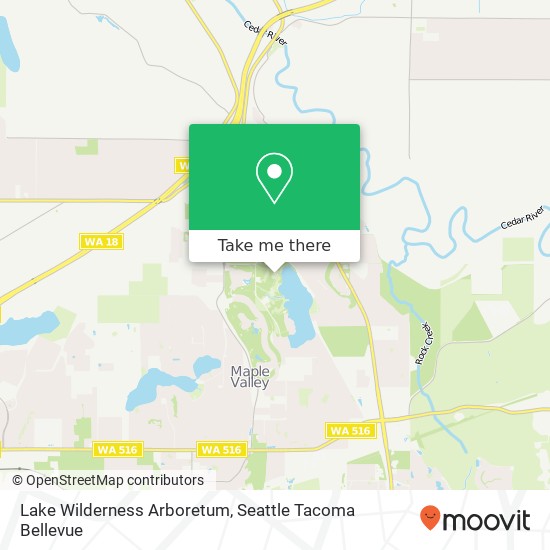 Lake Wilderness Arboretum map