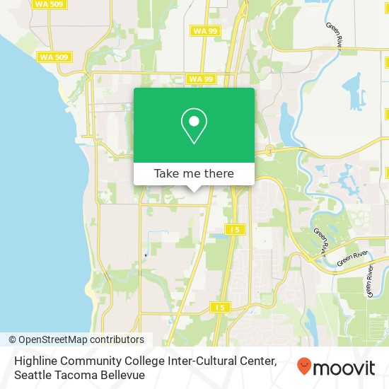 Mapa de Highline Community College Inter-Cultural Center