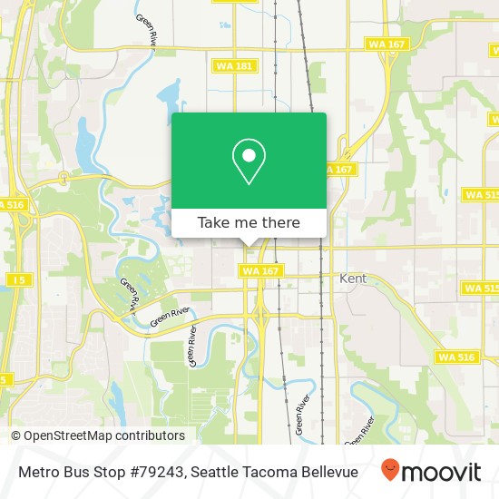 Mapa de Metro Bus Stop #79243