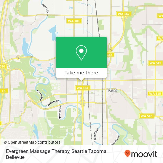 Mapa de Evergreen Massage Therapy