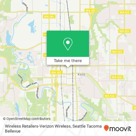 Wireless Retailers-Verizon Wireless map