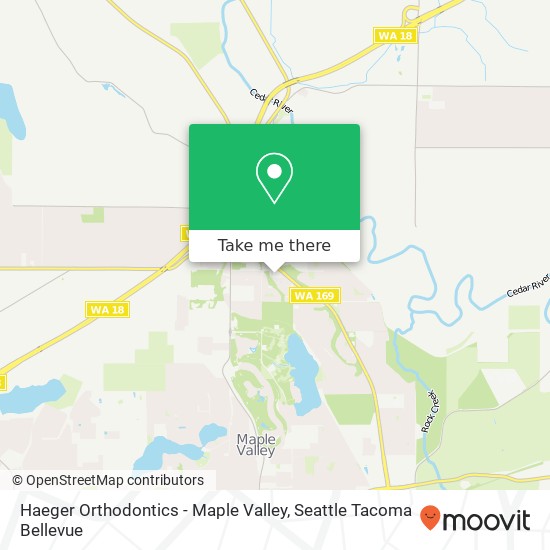 Mapa de Haeger Orthodontics - Maple Valley