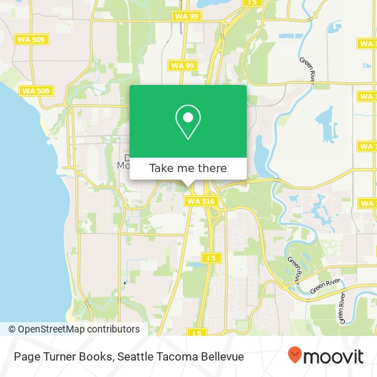Page Turner Books map
