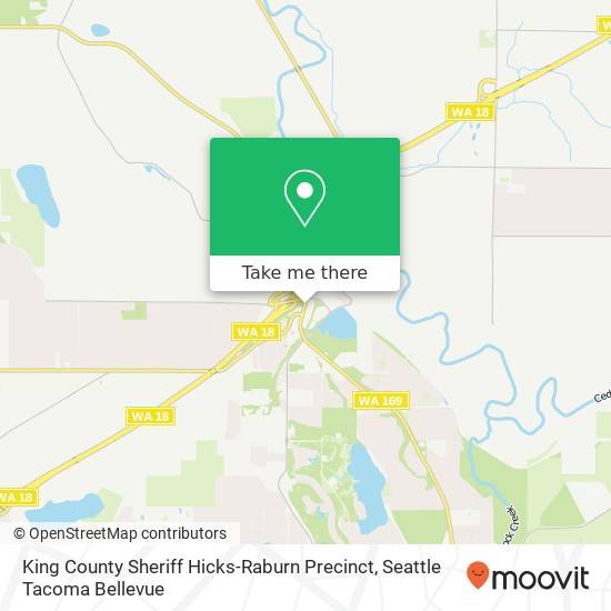 Mapa de King County Sheriff Hicks-Raburn Precinct