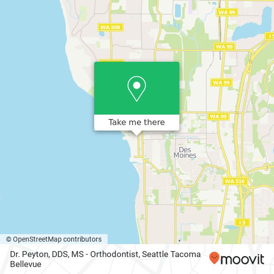 Dr. Peyton, DDS, MS - Orthodontist map