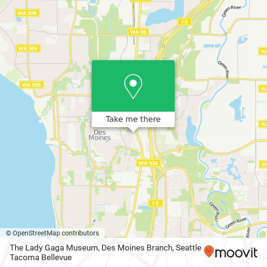 The Lady Gaga Museum, Des Moines Branch map